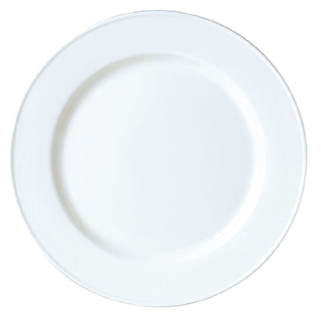 Steelite Simplicity White Slimline Plates 255mm (Pack of 24) - V0084 Plates Steelite
