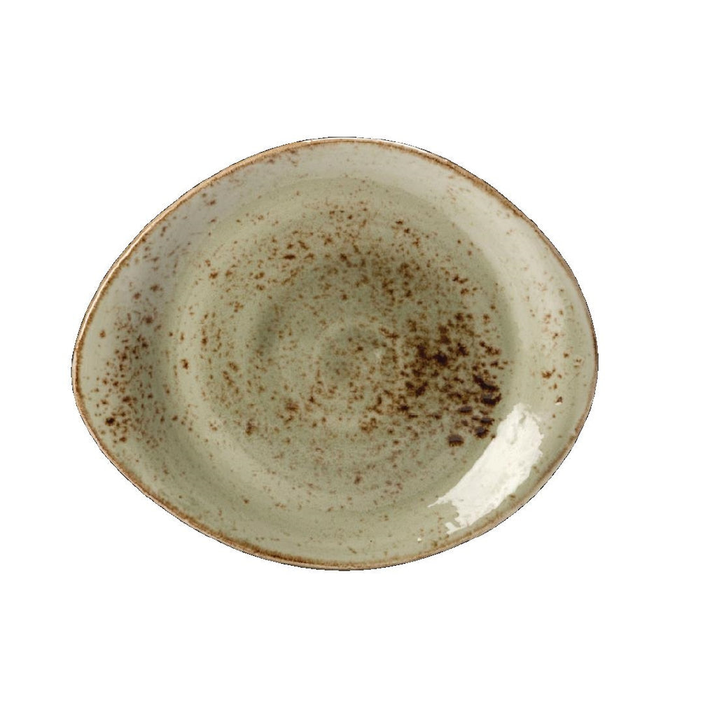 Steelite Craft Green Freestyle Plates 255mm (Pack of 12) - V048 Plates Steelite