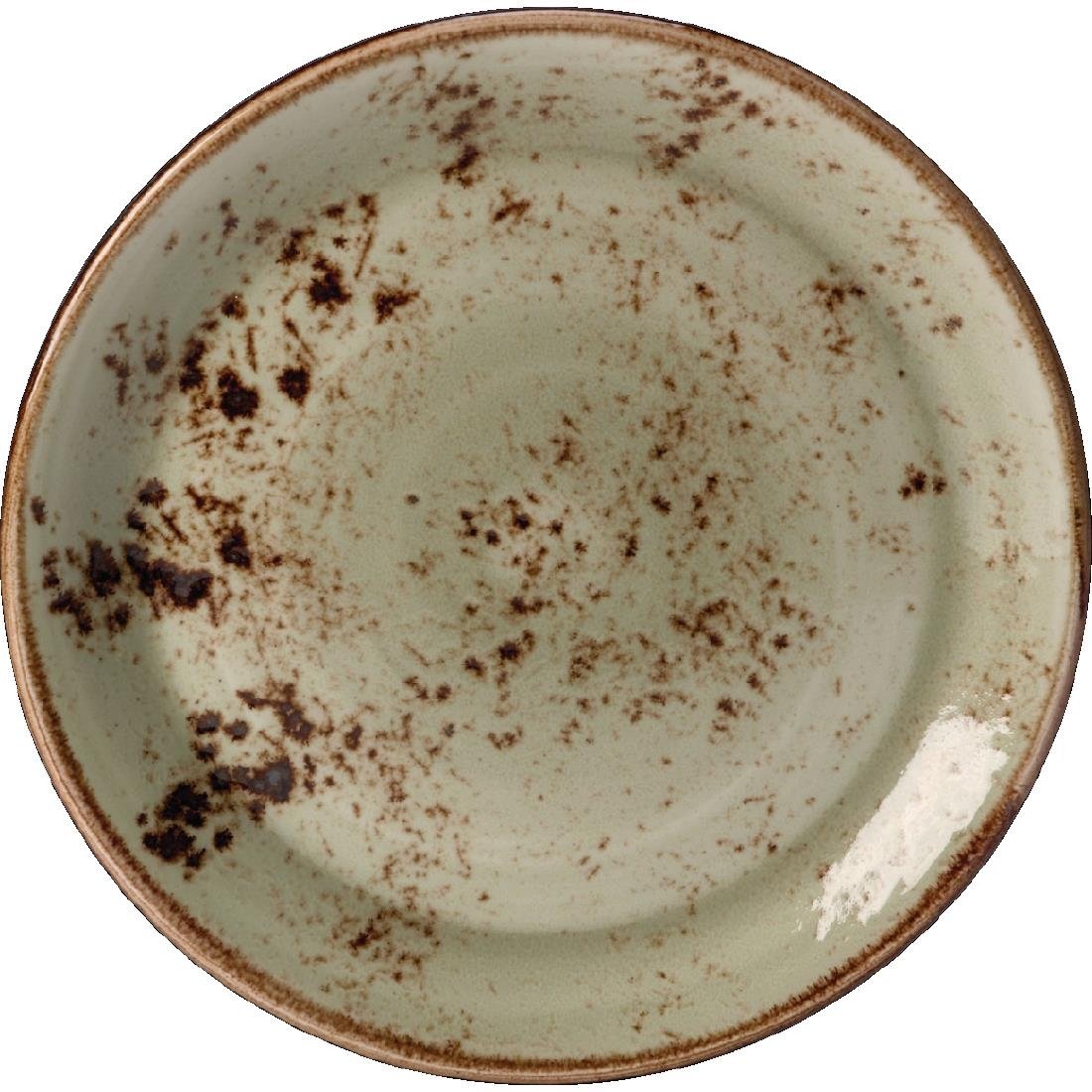 Steelite Craft Green Coupe Plates 252mm (Pack of 24) - V060 Plates Steelite