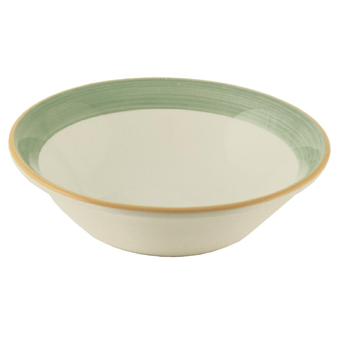 Steelite Rio Green Soup Plates 215mm (Pack of 24) - V2880 Plates Steelite