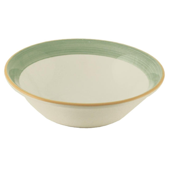 Steelite Rio Green Soup Plates 215mm (Pack of 24) - V2880 Plates Steelite