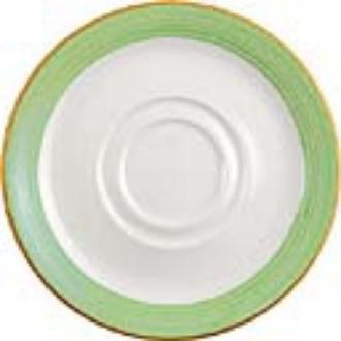 Steelite Rio Green Low Cup Saucers 145mm (Pack of 36) - V2863 Cups and Mugs Steelite