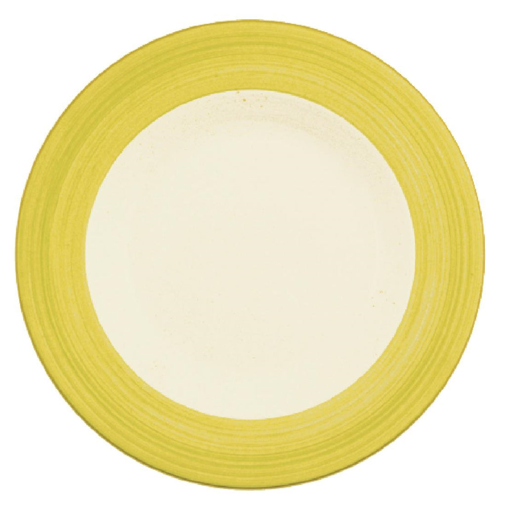 Steelite Rio Yellow Slimline Plates 270mm (Pack of 24) - V2965 Plates Steelite