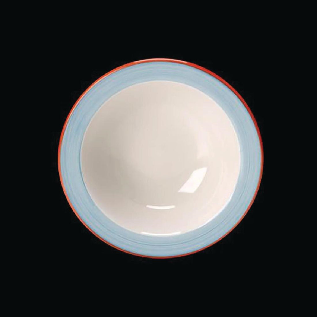 Steelite Rio Blue Oatmeal Bowls 165mm (Pack of 36) - V3034 Bowls Steelite