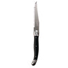 Laguiole Serrated Steak Knives Black Handle (Pack of 6) - V594  Laguiole   