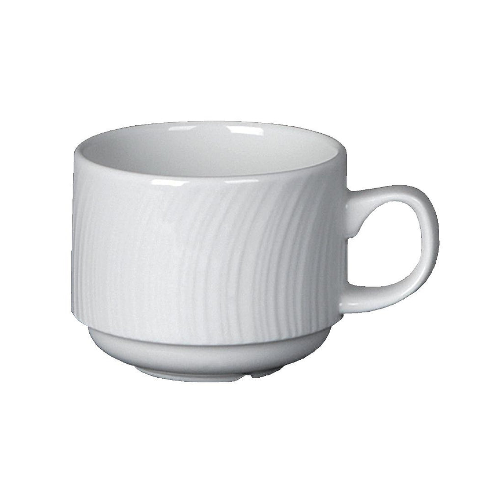 Steelite Spyro Stacking Cups 212ml (Pack of 36) - V6452 Cups and Mugs Steelite