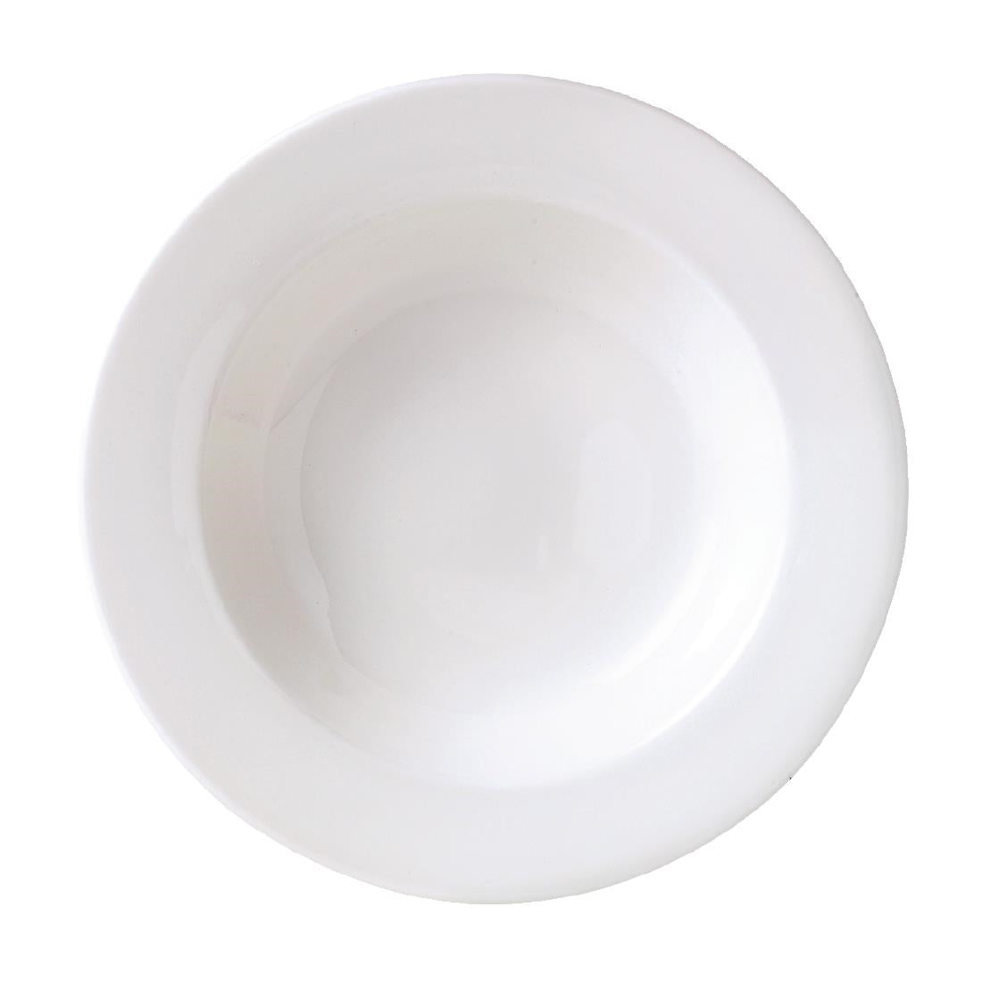 Steelite Monaco White Mandarin Soup Plates 222mm (Pack of 24) - V6872 Plates Steelite