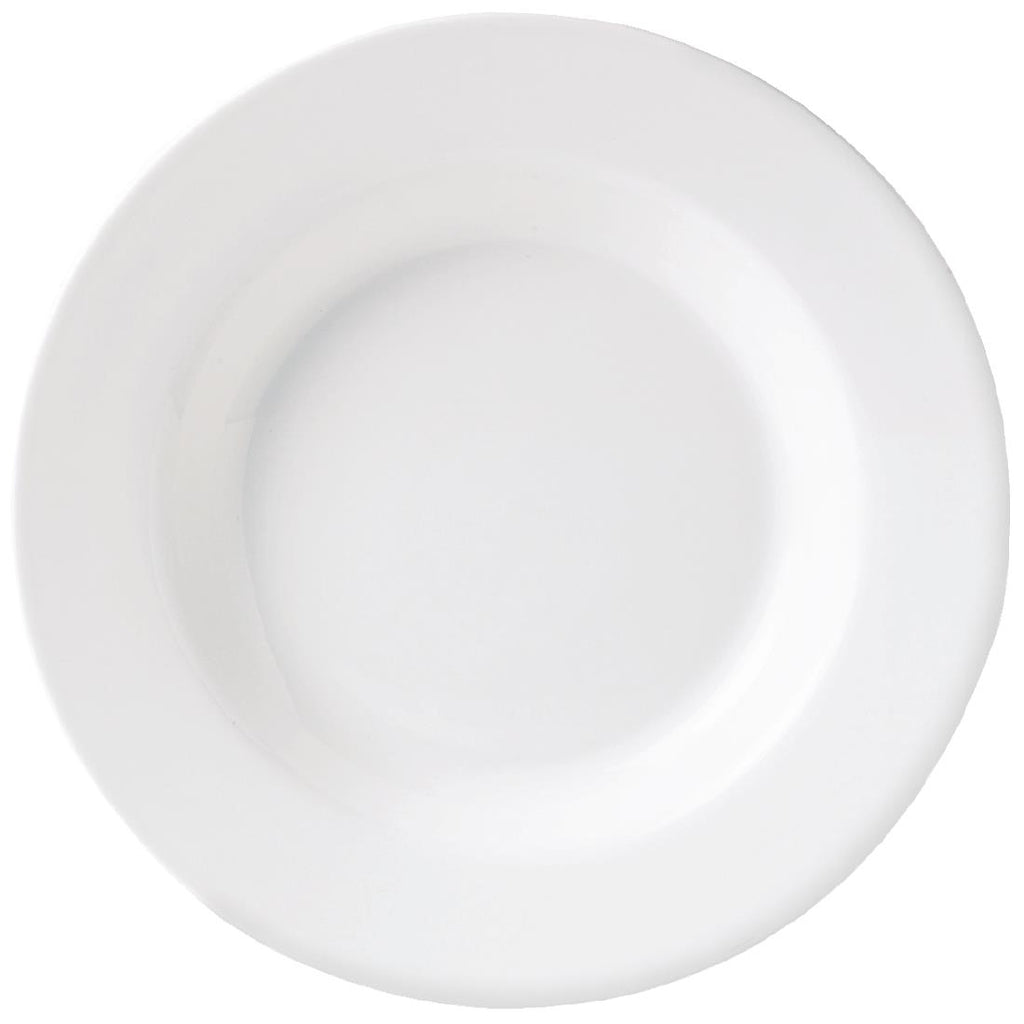 Steelite Monaco White Soup Plates 240mm (Pack of 24) - V6905 Plates Steelite