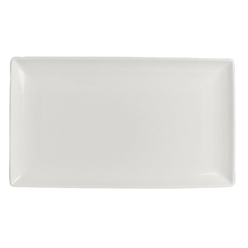 Steelite Taste Rectangle Three Plates 330mm (Pack of 6) - V9945 Plates Steelite