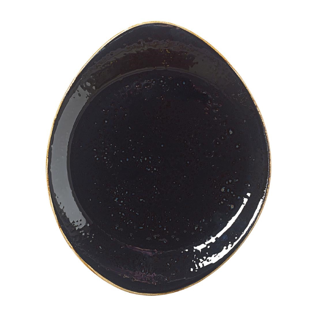 Steelite Craft Liquorice Freestyle Plates 250mm (Pack of 12) - VV1030 Plates Steelite