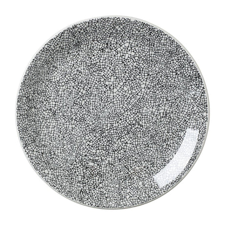 Steelite Ink Crackle Black Coupe Plates 253mm (Pack of 12) - VV1043 Plates Steelite