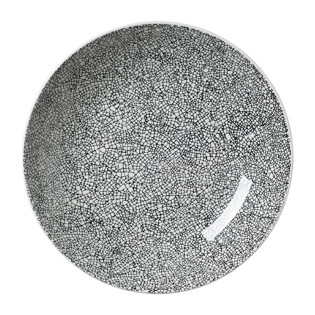 Steelite Ink Crackle Black Coupe Bowls 253mm (Pack of 12) - VV1046 Bowls Steelite