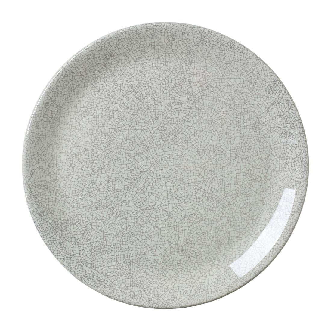 Steelite Ink Crackle Grey Coupe Plates 300mm (Pack of 12) - VV1048 Plates Steelite