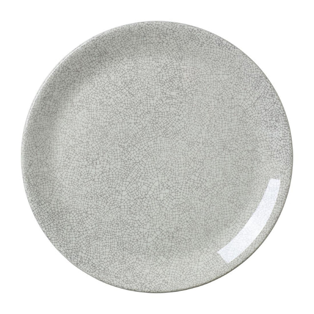 Steelite Ink Crackle Grey Coupe Plates 300mm (Pack of 12) - VV1048 Plates Steelite