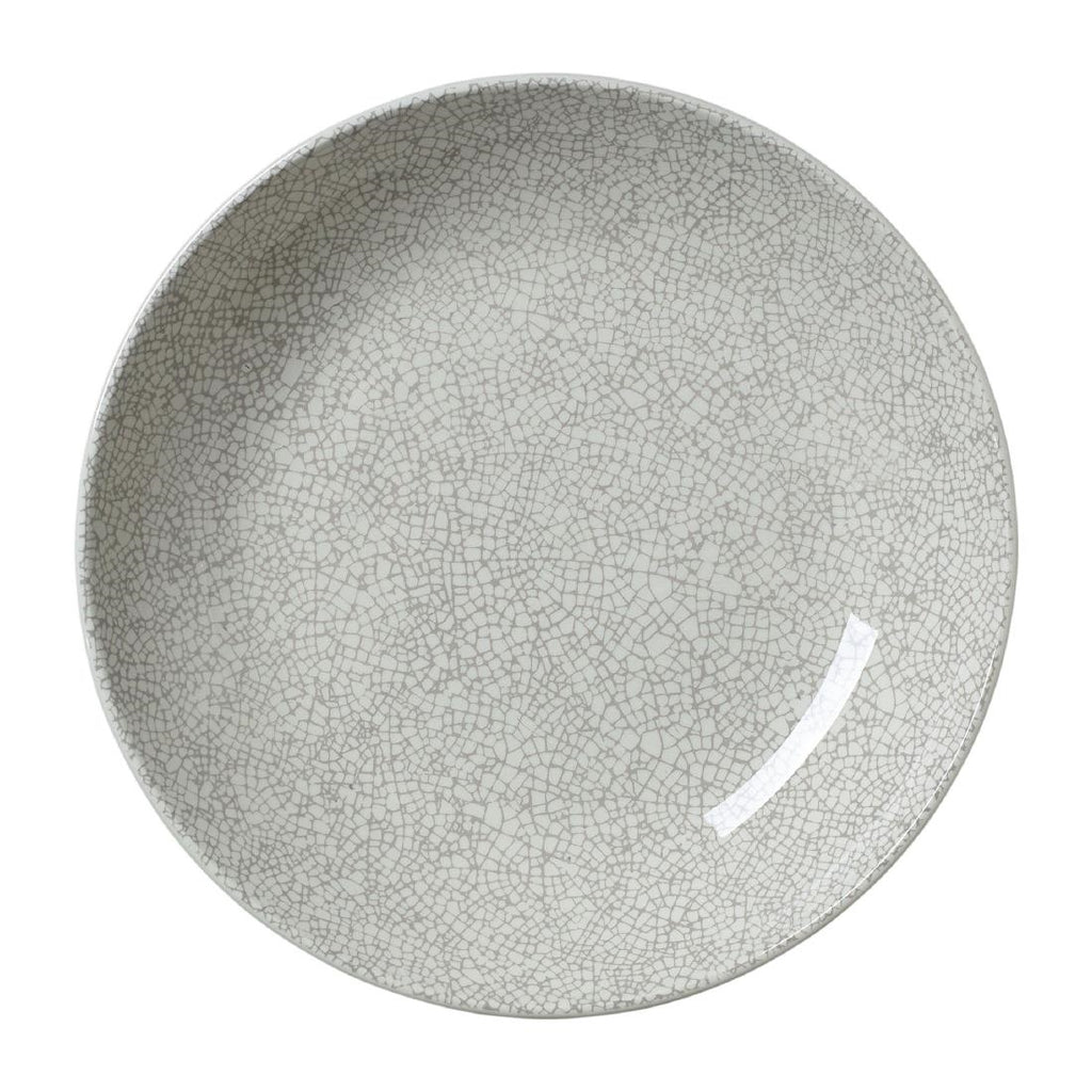 Steelite Ink Crackle Grey Coupe Bowls 205mm (Pack of 12) - VV1053 Bowls Steelite