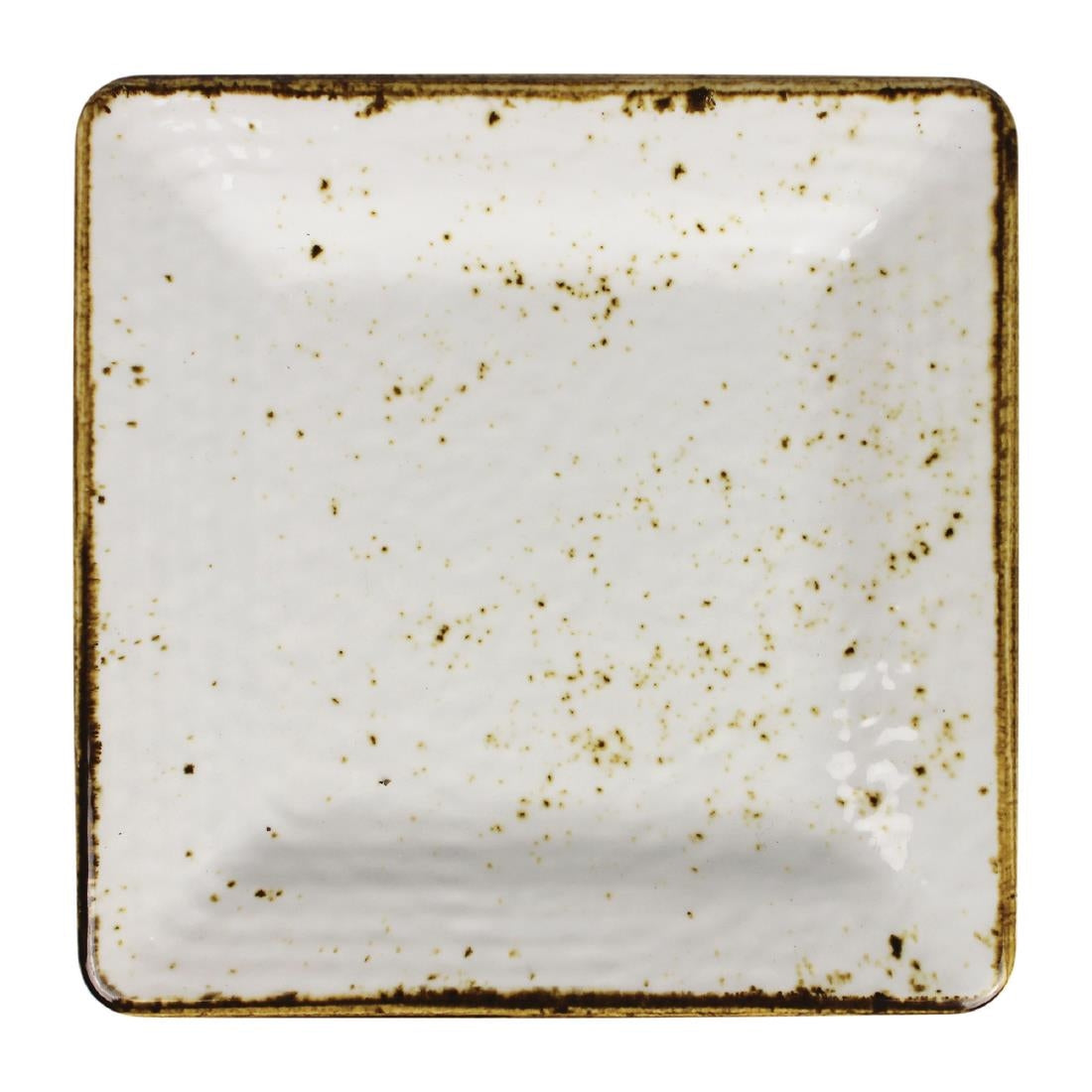 Steelite Craft Melamine Square Plates White 228mm (Pack of 6) - VV1083 Plates Steelite