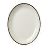 Steelite Charcoal Dapple Oval Coupe Plates 202mm (Pack of 24) - VV1320 Plates Steelite