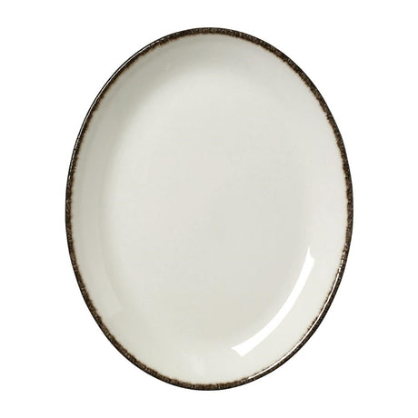 Steelite Charcoal Dapple Oval Coupe Plates 202mm (Pack of 24) - VV1320 Plates Steelite