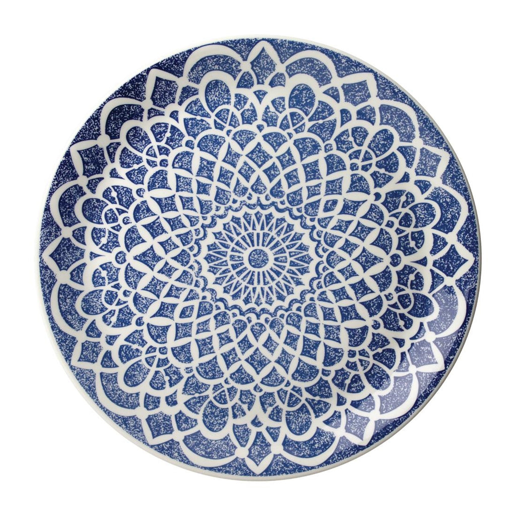 Steelite Ink Coupe Plates Nomad Blue 300mm (Pack of 12) - VV1882 Plates Steelite