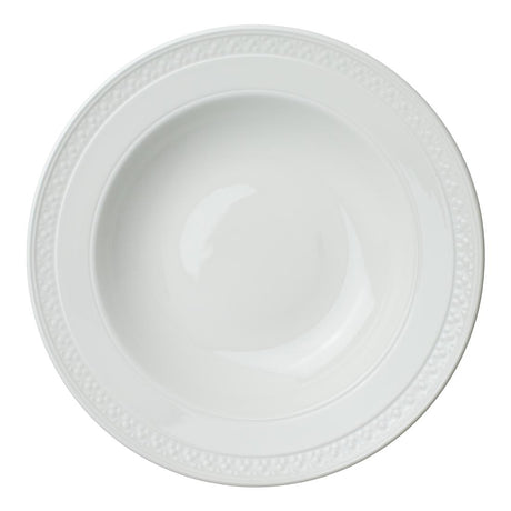 Steelite Bead Accent Rimmed Bowls 285mm (Pack of 6) - VV2386 Bowls Steelite