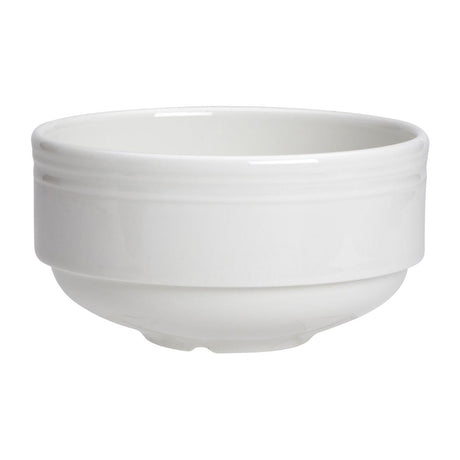 Steelite Bead Unhandled Stacking Soup Cups 285ml (Pack of 12) - VV2396 Cups and Mugs Steelite