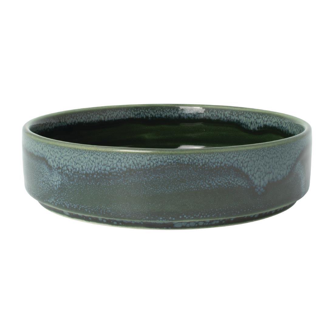 Steelite Aurora Vesuvius Burnt Emerald Round Stacking Trays 165mm (Pack of 12) - VV2520 Steelite Performance Steelite   