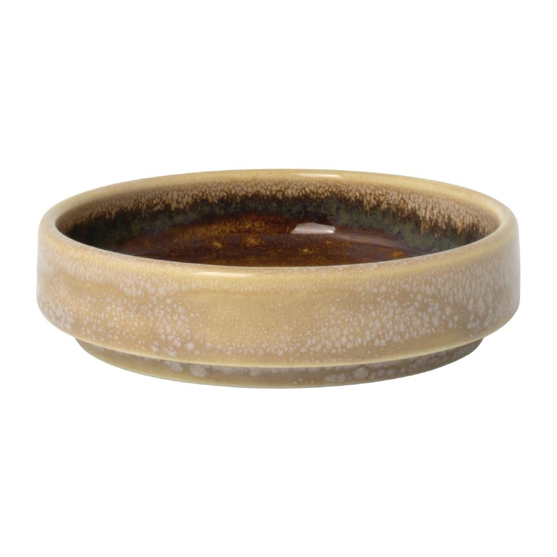 Steelite Aurora Vesuvius Amber Round Stacking Trays 100mm (Pack of 12) - VV2543 Steelite Performance Steelite   