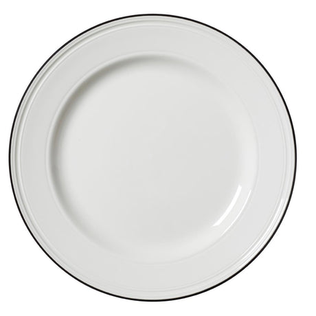 Steelite Bead Black Band Plates 285mm (Pack of 6) - VV2672 Plates Steelite