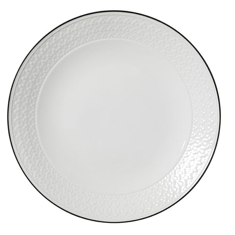 Steelite Bead Black Band Coupe Plates 285mm (Pack of 6) - VV2673 Plates Steelite