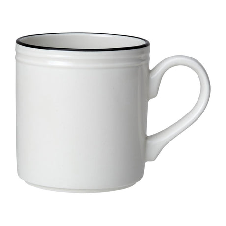 Steelite Bead Black Band Mugs 285ml (Pack of 12) - VV2682 Steelite Performance Steelite   