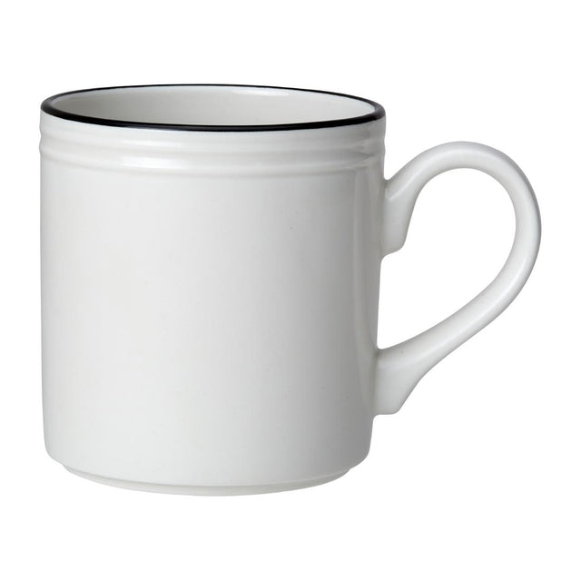 Steelite Bead Black Band Mugs 285ml (Pack of 12) - VV2682 Steelite Performance Steelite   