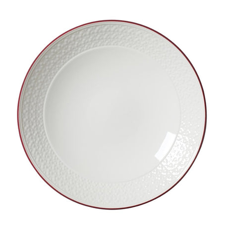 Steelite Bead Maroon Band Coupe Bowls 259mm (Pack of 12) - VV2689 Bowls Steelite