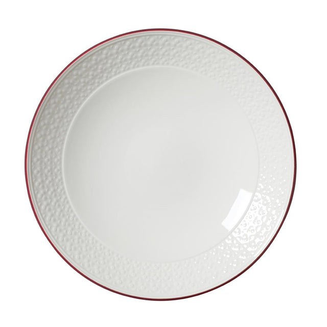 Steelite Bead Maroon Band Coupe Bowls 259mm (Pack of 12) - VV2689 Bowls Steelite