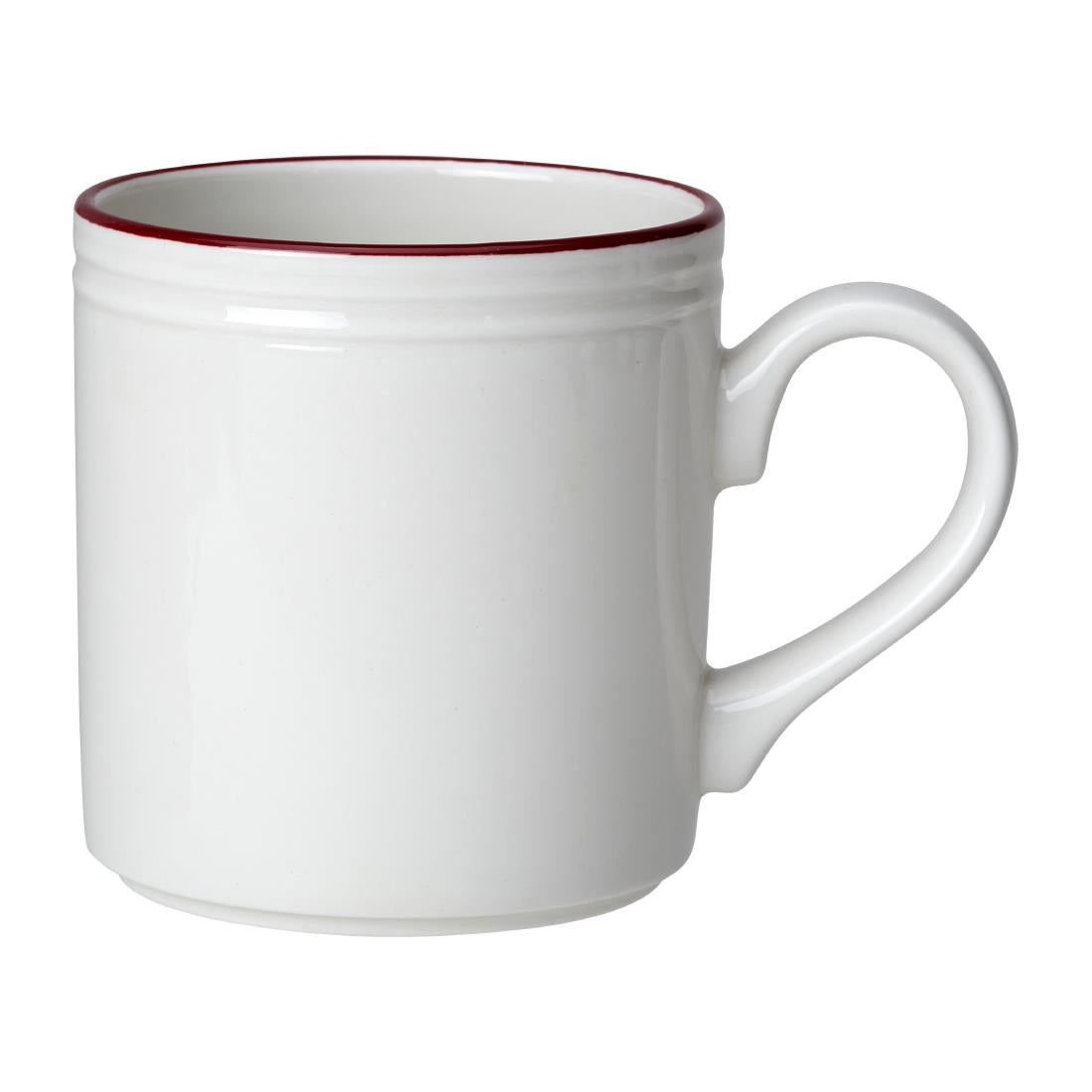Steelite Bead Maroon Band Mugs 285ml (Pack of 12) - VV2693 Steelite Performance Steelite   