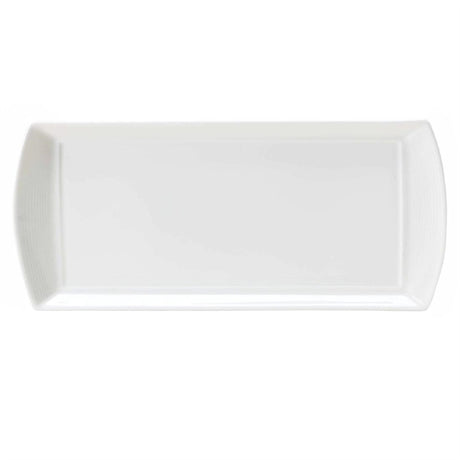 William Edwards Spiro Rectangular Trays White 340x150mm (Pack of 12) - VV2994 William Edwards Fine Bone Chin Steelite   