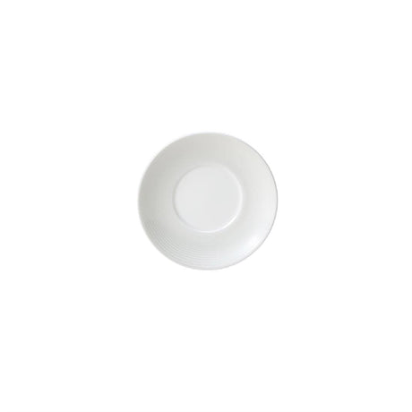 William Edwards Spiro Espresso Saucers White 120mm (Pack of 12) - VV2995 William Edwards Fine Bone Chin Steelite   