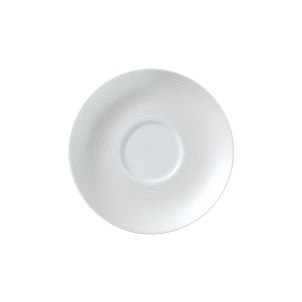 William Edwards Spiro Saucers White 145mm (Pack of 12) - VV2997 William Edwards Fine Bone Chin Steelite   