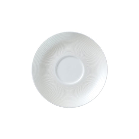William Edwards Spiro Saucers White 145mm (Pack of 12) - VV2997 William Edwards Fine Bone Chin Steelite   