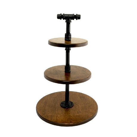 Steelite Chestnut Pipe Stand 3-Tier 355x509mm - VV3451  Steelite   