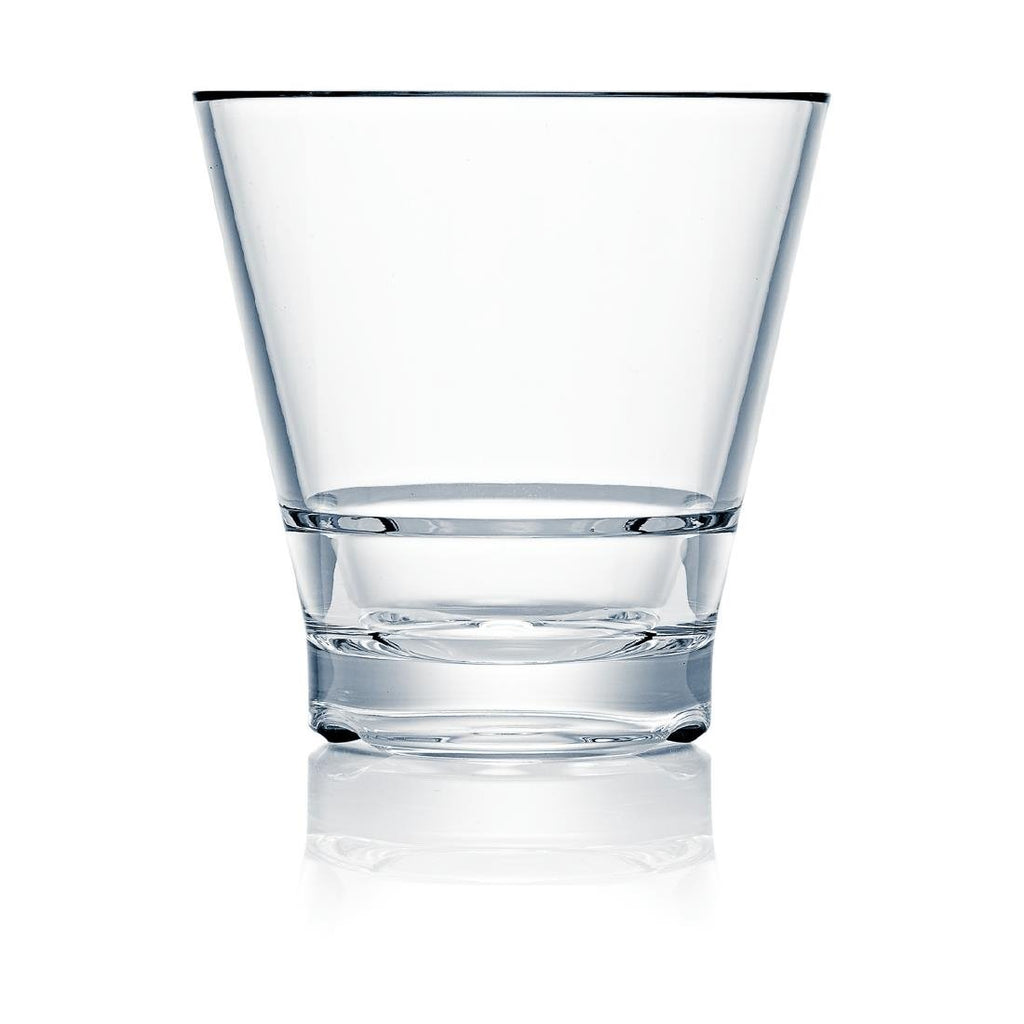 Steelite Capella Stack Clear Rocks 266ml (Box 12)(Direct) - VV3561 Plastic Drinkware Steelite   