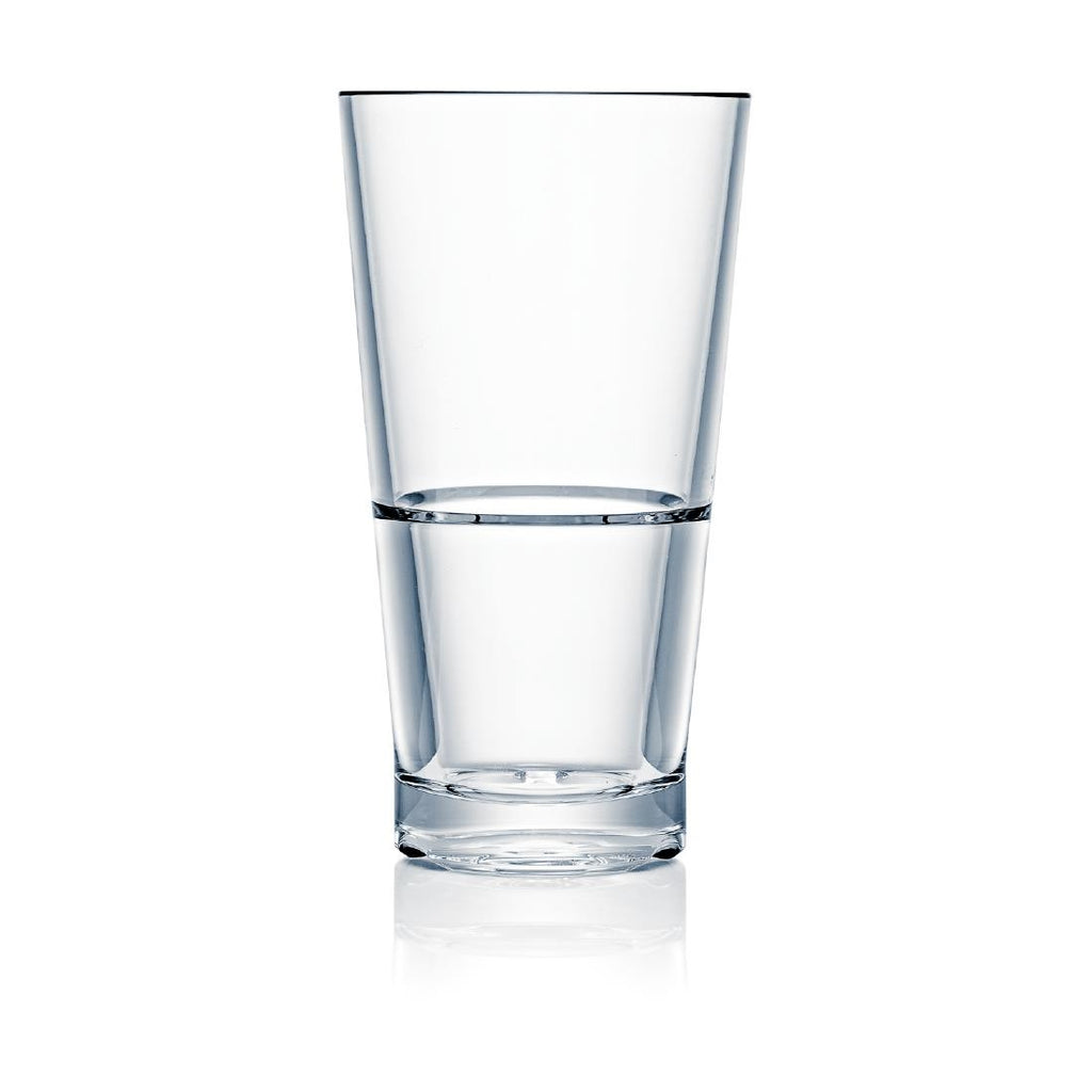 Steelite Capella Stack Clear Highball 355ml (Box 12)(Direct) - VV3567 Plastic Drinkware Steelite   