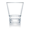 Steelite Capella Stack Clear Short Double Rocks 414ml (Box 12)(Direct) - VV3568 Plastic Drinkware Steelite   