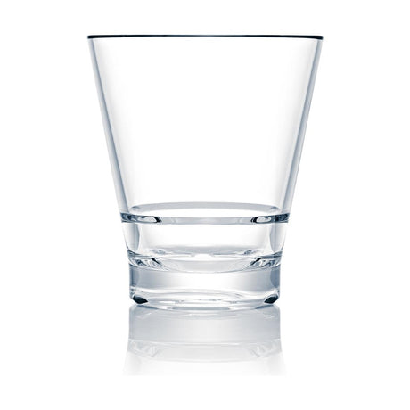 Steelite Capella Stack Clear Short Double Rocks 414ml (Box 12)(Direct) - VV3568 Plastic Drinkware Steelite   
