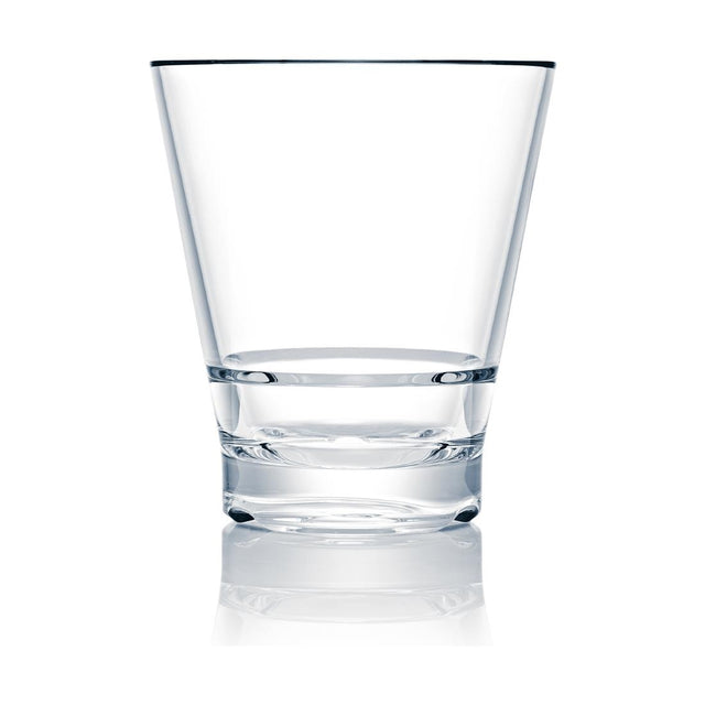 Steelite Capella Stack Clear Short Double Rocks 414ml (Box 12)(Direct) - VV3568 Plastic Drinkware Steelite   