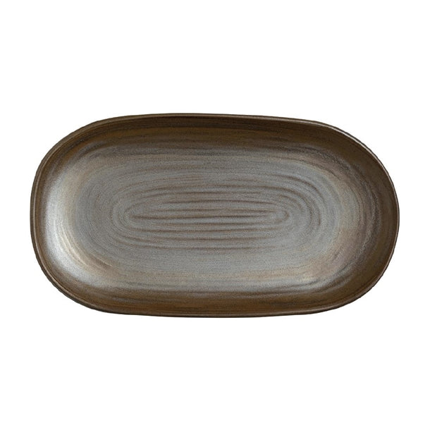 Steelite Patina Bronze Platter 330mm x 178mm (Pack of 12) - VV3874 Folio by Steelite Crockery Steelite   