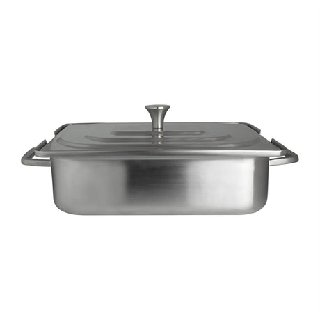 Steelite Creations Homestyle Brushed Stainless Rectangle Chafer 3.8L - VV3904  Steelite   