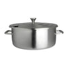 Steelite Creations Homestyle Brushed Stainless Round Soup Chafer 5.2L - VV3905  Steelite   