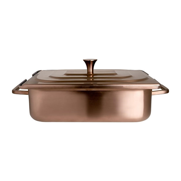 Steelite Creations Homestyle Brushed Bronze Rectangle Chafer 3.8L - VV3909  Steelite   