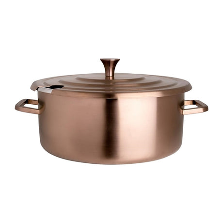 Steelite Creations Homestyle Brushed Bronze Round Soup Chafer 5.2L - VV3910  Steelite   