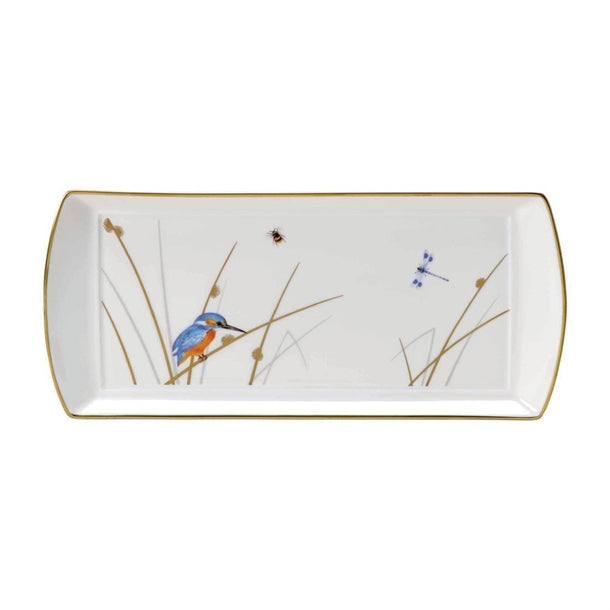 William Edwards Reed L/S Rectangle Tray Classic 340mm x 150mm (Pack of 12) - VV3925 William Edwards Fine Bone Chin Steelite   